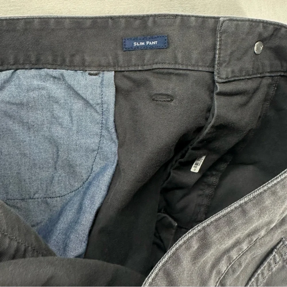Vineyard Vines Mens 5‎ Pocket Canvas Pants Slim Fit Straight Leg Gray Size 40